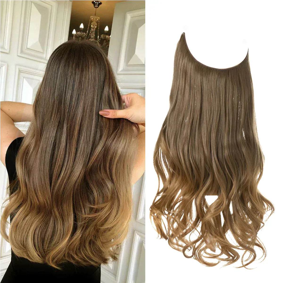 SecretHair Real Hair Extensions Remy Quality Seamless Natural Volume and Length
