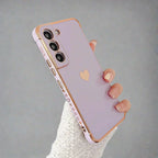 Samsung Galaxy Shock-Resistant Plated Square Phone Case Luxurious Protective Cover