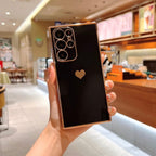 Samsung Galaxy Shock-Resistant Plated Square Phone Case Luxurious Protective Cover