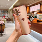 Samsung Galaxy Shock-Resistant Plated Square Phone Case Luxurious Protective Cover