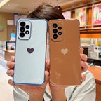Samsung Galaxy Shock-Resistant Plated Square Phone Case Luxurious Protective Cover