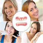 Silicone Cosmetic Teeth Covers Ultra-Thin Whitening Dental Veneers Hypoallergenic Comfortable Fit