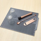 Silicone Dish Drying Mat Non-Slip Flexible Kitchen Draining Mat Heat Resistant Roll-Up