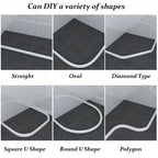Silicone Shower Barrier Water Stopper Strip Flexible Waterproof Shower Door Seal