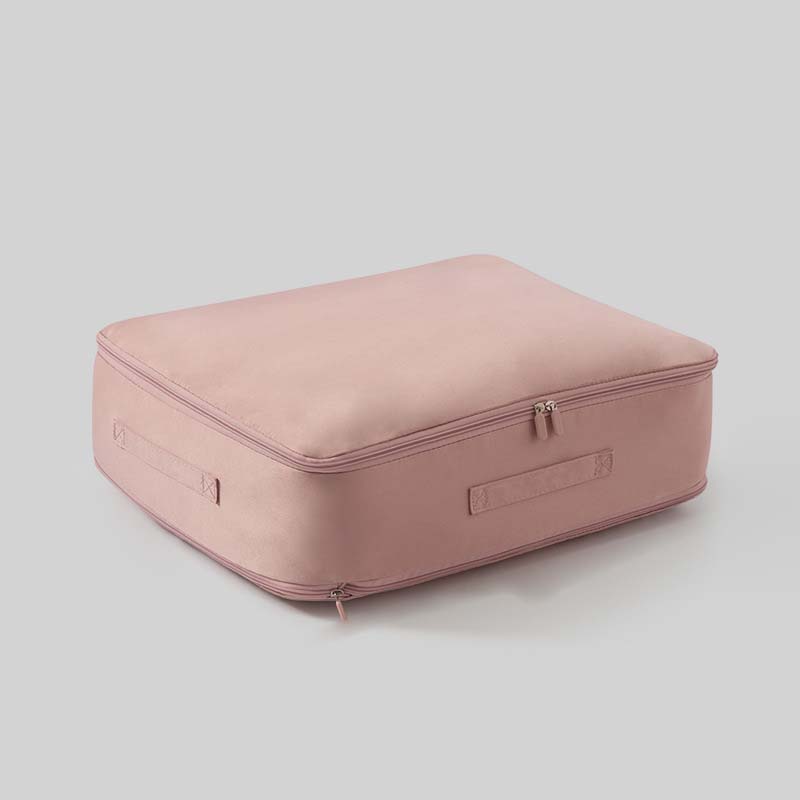 Duvet Storage Bag Premium Nylon Space-Saving Compression with Reinforced Handles Gray Oat Pink Blue