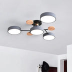 Modern LED Ceiling Light Recessed Iron Acrylic Fixture Adjustable Brightness 11.8-17.7 Inch