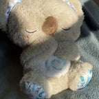 Calming Koala Plush Breathing Aid with Rhythmic Motion, Heartbeat Sound, White Noise, and Warm LED Night Light