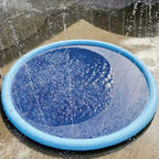 SplashyPaws Non-Slip Sprinkler Splash Pad Water Play Mat for Dogs and Kids with Adjustable Settings