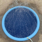 SplashyPaws Non-Slip Sprinkler Splash Pad Water Play Mat for Dogs and Kids with Adjustable Settings