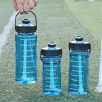 Sports Water Bottle 1.5L 2L 3L BPA-Free Tritan Leakproof with Straw and Time Markers for Gym Fitness Office School