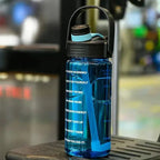 Sports Water Bottle 1.5L 2L 3L BPA-Free Tritan Leakproof with Straw and Time Markers for Gym Fitness Office School