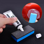 Car Paint Scratch Repair Paste with Sponge for Scratch Removal and Polishing 10x18 cm White