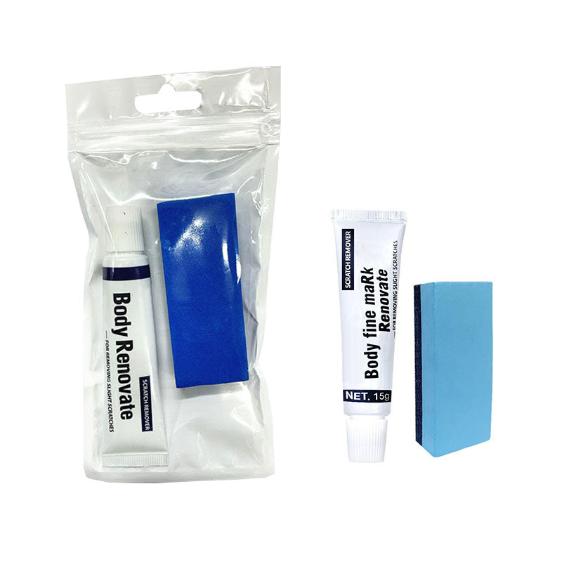 Car Paint Scratch Repair Paste with Sponge for Scratch Removal and Polishing 10x18 cm White