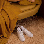 Antibacterial Shoe Dryer 25W with UV Light White High-Temperature Material 21cm
