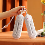 Antibacterial Shoe Dryer 25W with UV Light White High-Temperature Material 21cm