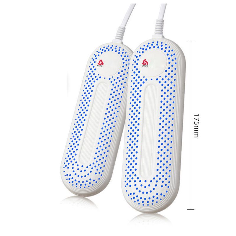 Antibacterial Shoe Dryer 25W with UV Light White High-Temperature Material 21cm
