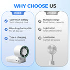 Personal Misting Fan Portable Handheld with Ice Compartment Rechargeable 3 Speeds Neck Strap for Outdoor Sports Travel Gym