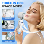 Personal Misting Fan Portable Handheld with Ice Compartment Rechargeable 3 Speeds Neck Strap for Outdoor Sports Travel Gym