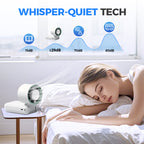 Personal Misting Fan Portable Handheld with Ice Compartment Rechargeable 3 Speeds Neck Strap for Outdoor Sports Travel Gym