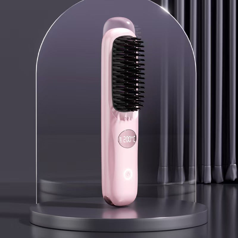 Thermal Styling Brush for Short Hair and Bangs Ceramic Bristles Cordless