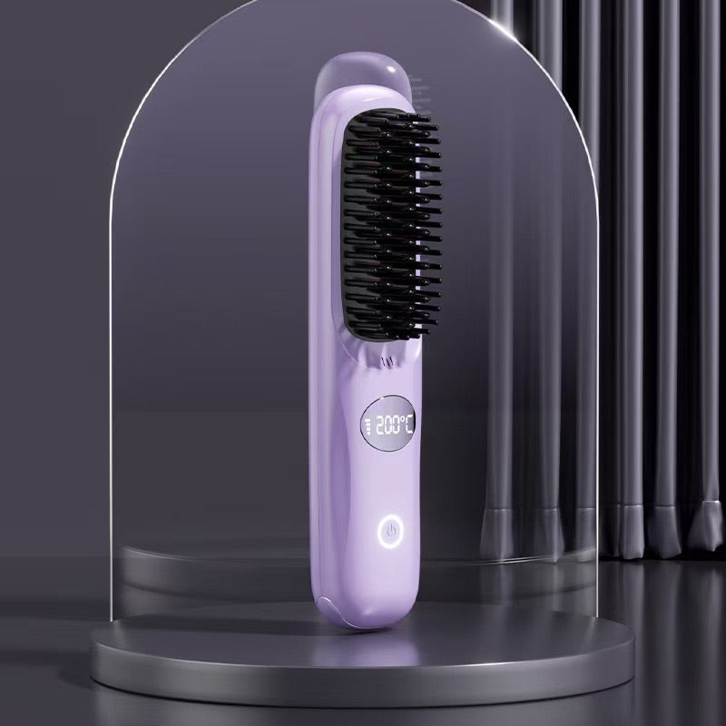 Thermal Styling Brush for Short Hair and Bangs Ceramic Bristles Cordless