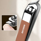 Portable 7-Piece Manicure Kit with Nail Clippers Ear and Nose Hair Trimmers Carbon Steel