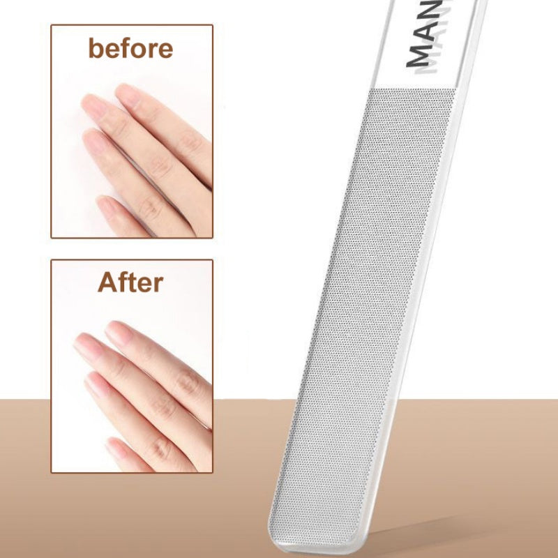 Portable 7-Piece Manicure Kit with Nail Clippers Ear and Nose Hair Trimmers Carbon Steel