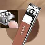 Portable 7-Piece Manicure Kit with Nail Clippers Ear and Nose Hair Trimmers Carbon Steel