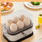 Multifunctional Egg Cooker with Transparent Lid for Steaming Eggs, Vegetables, and Snacks