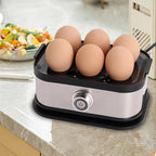 Multifunctional Egg Cooker with Transparent Lid for Steaming Eggs, Vegetables, and Snacks