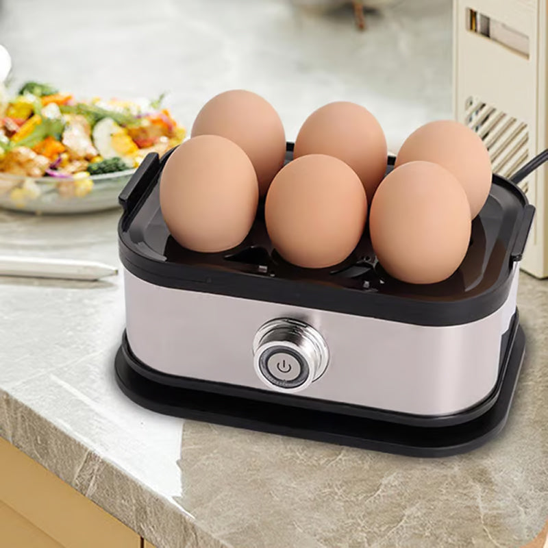 Multifunctional Egg Cooker with Transparent Lid for Steaming Eggs, Vegetables, and Snacks