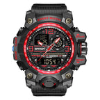 Men's Multifunction Watch with Luminous Display, Stopwatch, Timer, Alarm, Water Resistant 50m, Scratch-Resistant Acrylic Glass