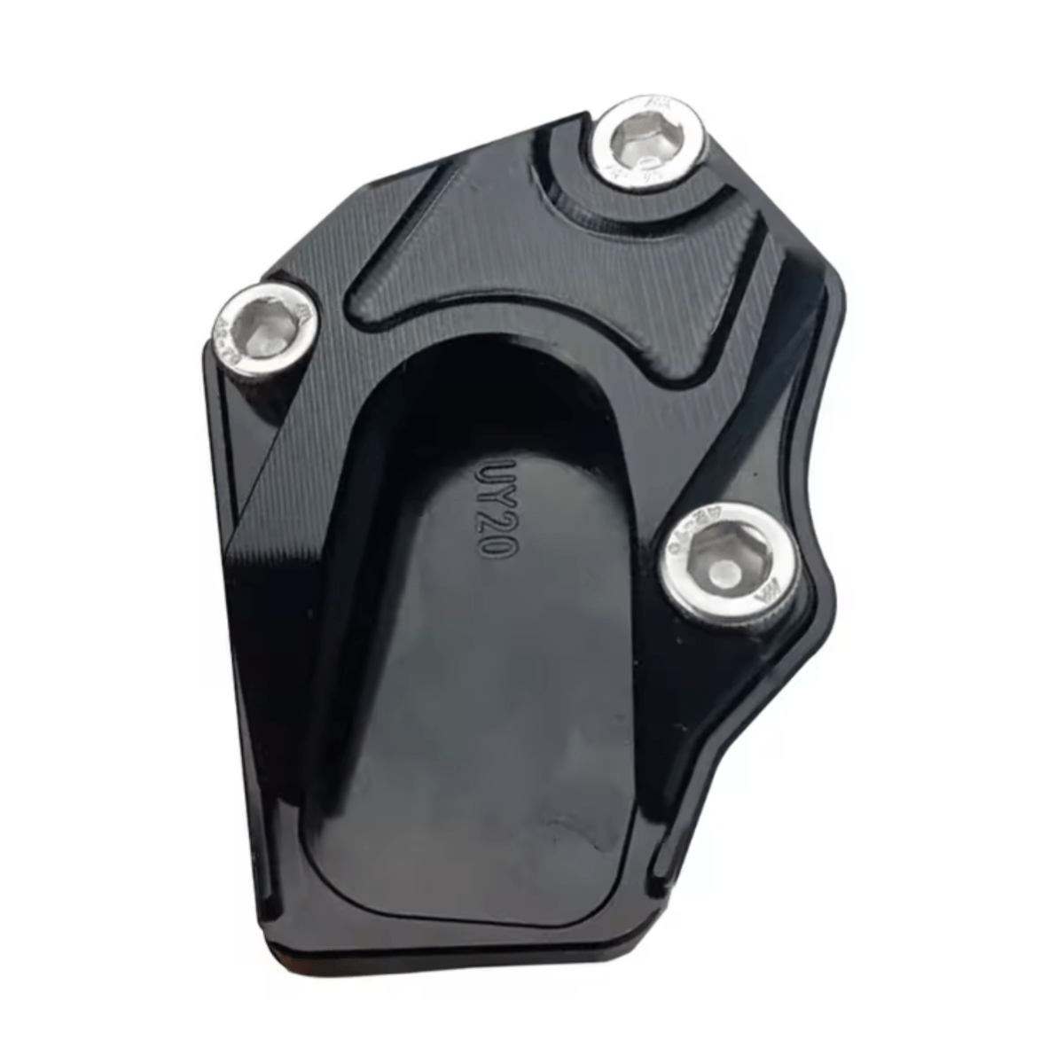 Stabiliride Aluminum Motorcycle Kickstand Pad Non-Slip Lightweight for Stable Parking on Soft Surfaces