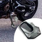 Stabiliride Aluminum Motorcycle Kickstand Pad Non-Slip Lightweight for Stable Parking on Soft Surfaces