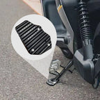 Stabiliride Aluminum Motorcycle Kickstand Pad Non-Slip Lightweight for Stable Parking on Soft Surfaces