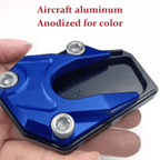 Stabiliride Aluminum Motorcycle Kickstand Pad Non-Slip Lightweight for Stable Parking on Soft Surfaces