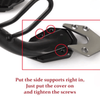 Stabiliride Aluminum Motorcycle Kickstand Pad Non-Slip Lightweight for Stable Parking on Soft Surfaces