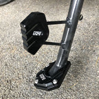 Stabiliride Aluminum Motorcycle Kickstand Pad Non-Slip Lightweight for Stable Parking on Soft Surfaces