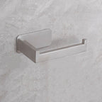 Harrow Stainless Steel Toilet Paper Holder No Drill Installation Moisture Resistant