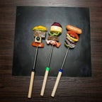 FlameGuard Non-Stick BBQ Grill Mats Set of 5 Heat-Resistant Glass Fibre Cloth Reusable