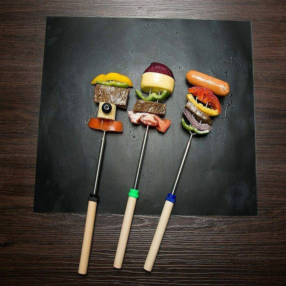 FlameGuard Non-Stick BBQ Grill Mats Set of 5 Heat-Resistant Glass Fibre Cloth Reusable