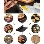 Reusable Non-Stick Glass Fibre Cloth Baking Mats Set of 5 40x33 cm Dishwasher Safe Eco-Friendly