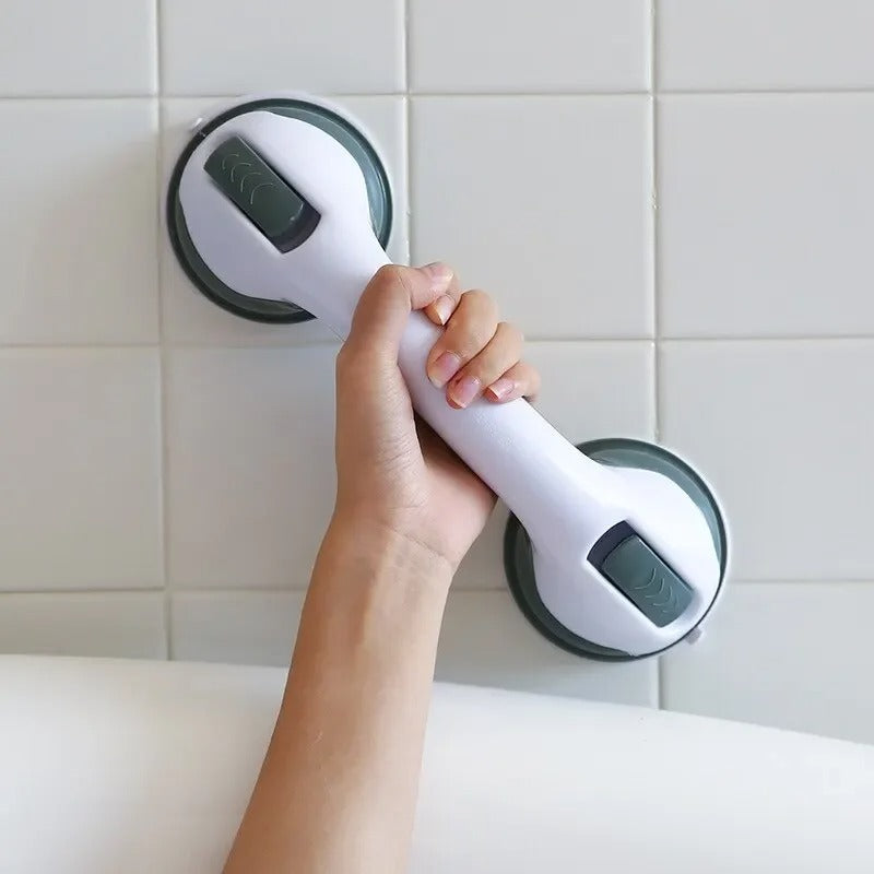 Bathroom Support Handle with Suction Cups Portable Non-Drill Safety Grab Bar for Shower and Toilet