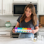 7-Day Weekly Pill Organizer Moisture-Proof BPA-Free Compartments Large Medication Case for Seniors and Caregivers