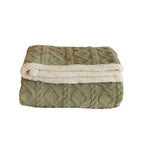 WarmWool Lambswool Blanket Reversible Plush Fleece Throw Ultra Soft Warm Winter Bedding