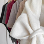 Womens Triangle Knit Poncho Wrap Soft Microfiber Blend Cape in Solid Colors 73x30 Inches