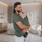 Ergonomic T-Shirt Baby Carrier with Adjustable Breathable Straps Lightweight Hands-Free Baby Wrap