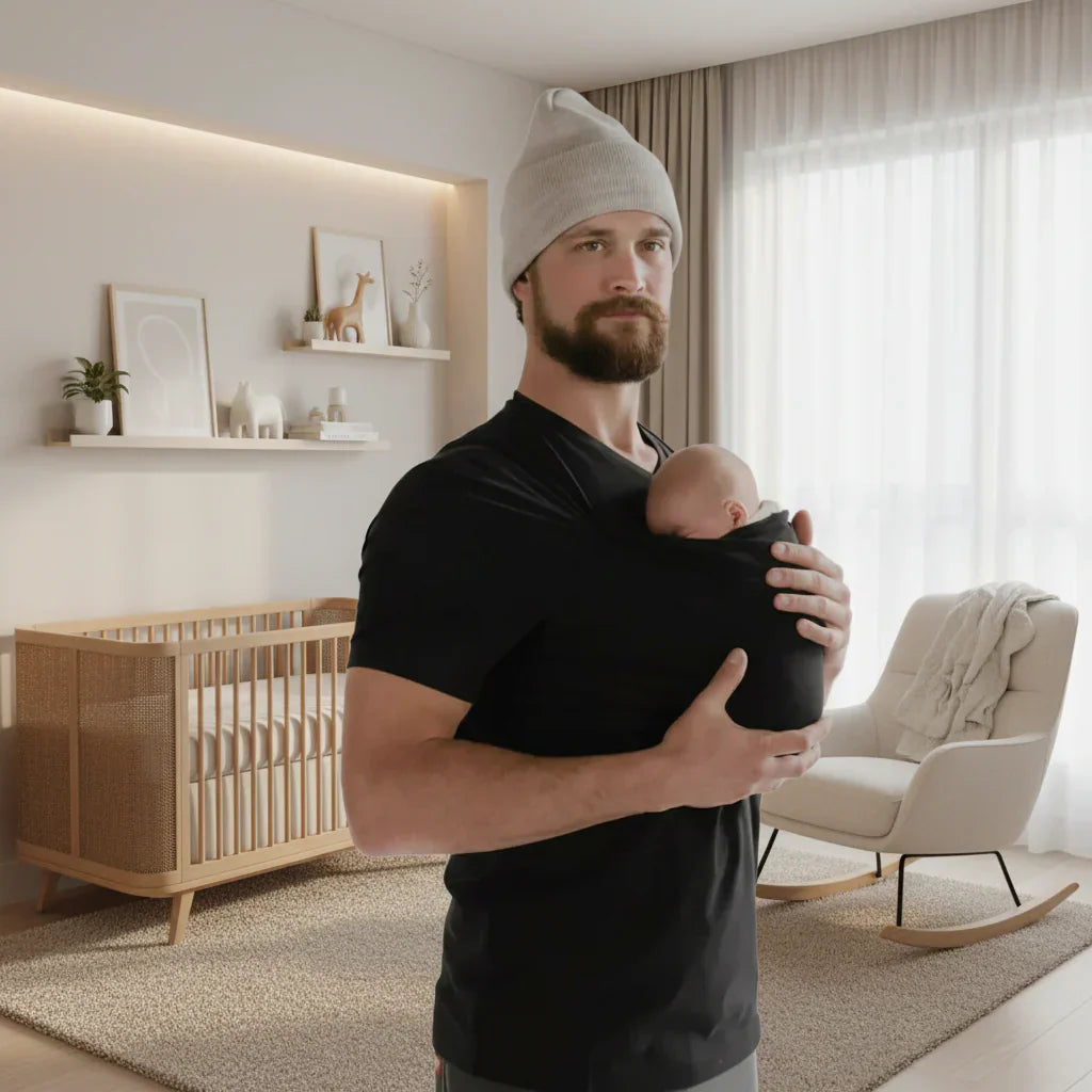 Ergonomic T-Shirt Baby Carrier with Adjustable Breathable Straps Lightweight Hands-Free Baby Wrap