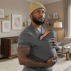 Ergonomic T-Shirt Baby Carrier with Adjustable Breathable Straps Lightweight Hands-Free Baby Wrap