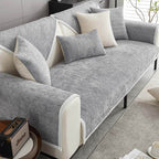 Universal Sofa Cover Chenille Fabric with Elastic Corners Protective Furniture Slipcover